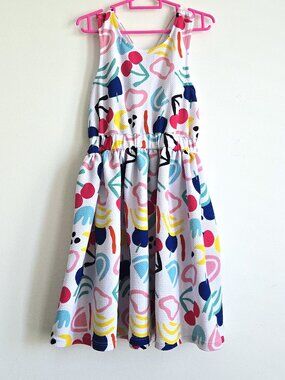 Minoti Girls Fruit Patterned A-Line Dress | Size 7-8